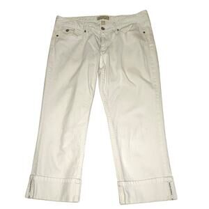 Banana Republic White Cropped Pants